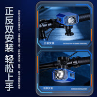 自行车无线遥控数显前灯1000高流明易拆卸可吊装公路车骑行照明灯