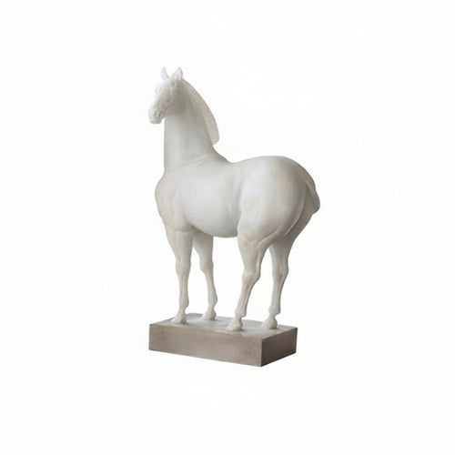 Horse Sculpture Decorative Sculpture with Base Tabletop for Living Room, Office
