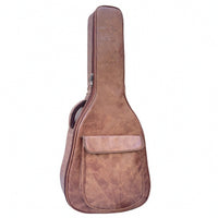 Guitar Bag with Backpack Straps Faux Leather Folk Guitar Bag Hands for Students, Artists, Rehearsals