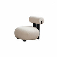 Hippo-Shaped Armchair Sturdy Construction Living Room Furniture Soft to the Feel High-Resilient for Homeowners