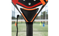 ABS Sturdy Face Padel Racket Lightweight Foam Center Padel Racket Non-Slip Grip Shock Absorption for Beginners, Training