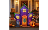Inflatable Haunted House Outdoor Haunted House Yard Inflatable for Trick-or-Treaters, Lawn