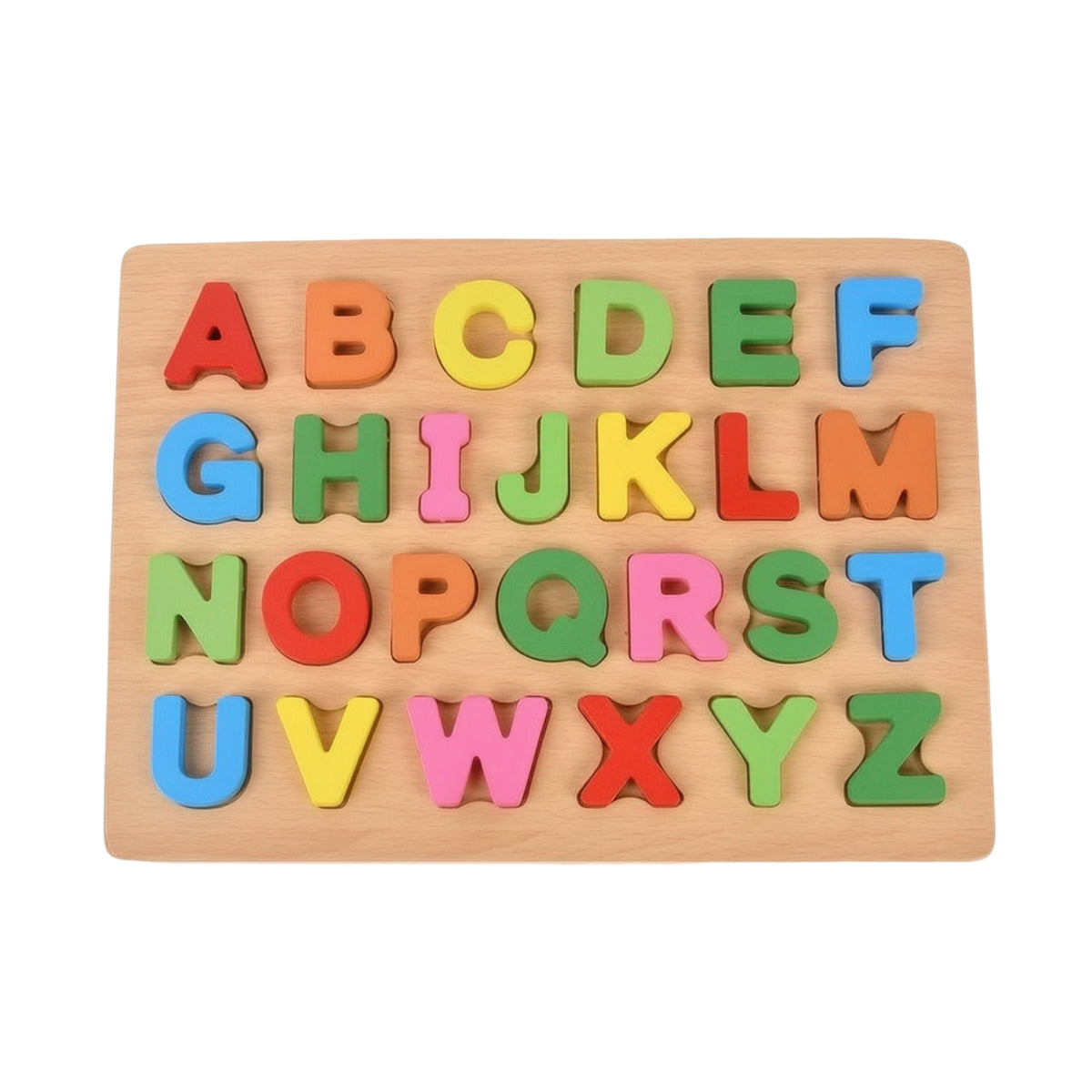 Educational Wooden Shape Puzzle Board Developmental Wooden Puzzle Sensory Toy Bright for Classroom, Homeschool
