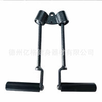 360-Degree Rotating Lat Pulldown Handle, Stainless Steel Mega Handle, High and Low Row Handle
