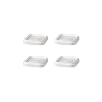 4 Pieces Appliance Feet Pads Non-slip Furniture Foot Pad Riser Pads Appliance Pad Furniture Pad Heavy-duty Wear-resistant Compact Scratch-resistant Function Suitable for Home Use Office Equipment Bedroom Decoration