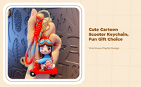 Electric Car Keychain, sturdy Metal decoration, Multi-Functional Backpack Accessory, Gift for Boys and Girls