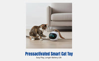 Automatic Electric Cat Toy Ball, Rechargeable, LED Light, Interactive
