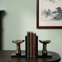 Mushroom-Shaped Resin Bookend for Desk Decor