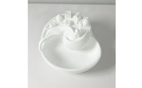 Santorini Catchall Bowl Greek Island Key Bowl with Shell Center Mediterranean Trinket Dish for Adventure Seekers, Entryway, Desktop, Coffee Table