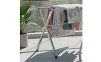 Stainless Steel Clothes Drying Rack Space-Saving Foldable Clothes Drying Rack Long-Lasting Stable for Families