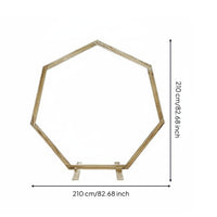 Heptagonal Wedding Arch Easy to Assemble Event Decoration Multipurpose