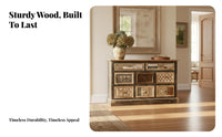 3-Drawer 2-Door Accent Chest timeless Design Storage Cabinet Vintage design Floor-Standing for Homeowners, Entryway, Living Room