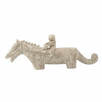 Horse Equestrian Statue Vintage Equestrian Figurine Artistic Sculpture for Model Room, Tabletop