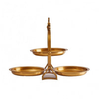 Brass Fruit Tray Tabletop Ornate Brass Tray Easy to Clean