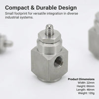 Stainless Steel Nozzle, Mist Nozzle for Industrial Maintenance, Fine Spray Nozzle, Dust Suppression, - Image 5