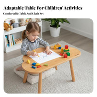 2 Pieces Multi-Activity Table and Chair Set Sturdy & Safe childs' Furniture