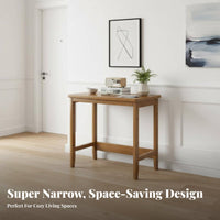 Narrow Entryway Table Minimalist Design Rounded Corners Household Furniture for Living Room