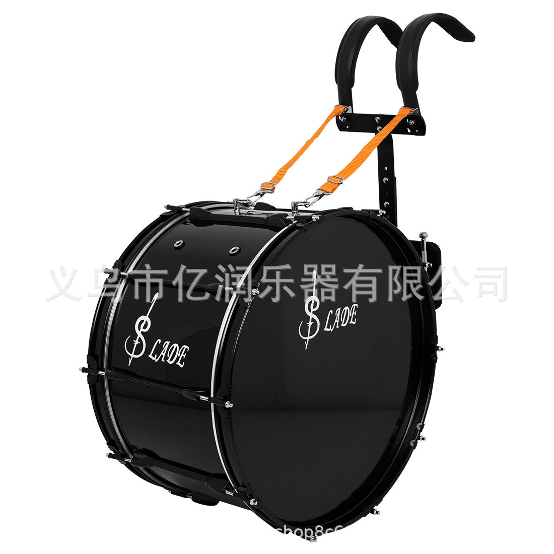 批发22寸大军鼓行进队大鼓大军鼓带背架鼓号队乐团大鼓专业行进鼓