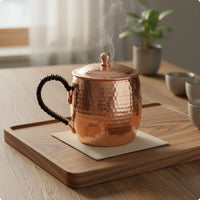 Handmade Copper Tea Cup Handmade Cup Polished Finish Hammered Copper Mug for Gifts