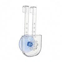 Bathroom Accessory Transparent Cleaning Tablet Holder Rounded Bottom