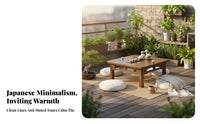 Sturdy Wood Square floor seating Table Low height Design Floor Desk Multi-Purpose Household Furniture Traditional design for Tea Lovers, Meditators, Bay opening, Living Room, Bedroom, Meditation Space