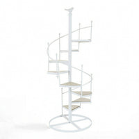 Spiral Plant Stand Tiered Plant Stand with Bird Finial Floor-Standing for Corner