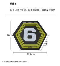 六边形数字地标垫敏捷步伐训练地标贴篮球足球体能训练定位标记垫