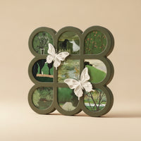 Dimensional Butterfly Tabletop Display Beautiful Butterfly Display Frame Premium Grid Frame with Butterflies Modern for Nightstand