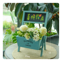 Chalkboard Planter Box Sturdy Tabletop Display Planter Easy to Arrange for Table