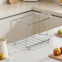 Cold-Water Jug Stand with a Glass Holder Shelf Sturdy Beverage Dispenser Stand with Shelf for Refreshment Station