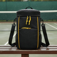 Cylindrical Bag Mesh Side Pockets Bucket Bag Detachable Strap