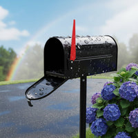 Metal Mailbox Post Lockable Freestanding Mailbox with Post Powder-Coated Finish