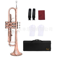 SLADE Bb Trumpet with Red Antique and Cyan Antique Finish