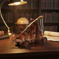 DIY Counterweight-Powered Trebuchet Kit Retro Design for Desk Decoration