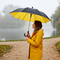 Auto-Open Long-Handle Umbrella Straight-Shaft Automatic Umbrella 8-Rib Waterproof for Commuters, Professionals, Daily Commute, Promotions, Business Travel