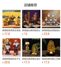 跨境热销卡丰收小孩南瓜雕像树脂摆件家居玄关电视柜烛台装饰礼品