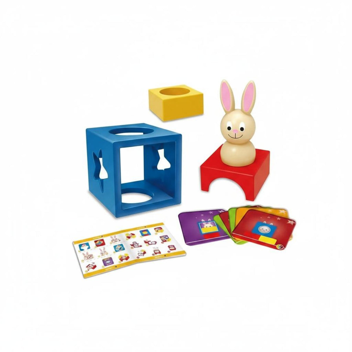Focus Training Rabbit Shape Block Brain Teaser Early Learning Enchanting Box Shape Sorter Parent Child Play Children's Reasoning Brain Teaser Box Hand-Eye Coordination for Children, Toddlers, Home, Playroom, Preschool