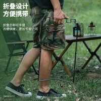 户外露营垃圾架铁艺支架垃圾袋挂架创意多功能家用厨房折叠垃圾桶