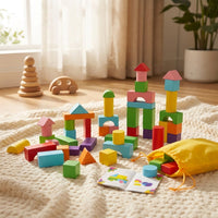 wooden building blocks