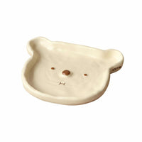 Cute Teddy Ceramic Tableware Set, Cream Bowl, Mug & Plate, Handmade, Home Dining, 2025