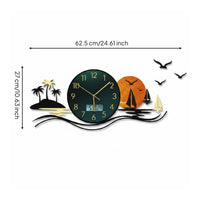 Round Wall Clock Minimalist Design Decorative Wall Clock Battery