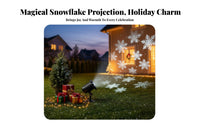 Waterproof Snowflake Light Display Light High Brightness Christmas Light Light Display Weather Resistant Decorative Lighting Festive Atmosphere for Families, Homeowners, Party Hosts, Garden, Yard, House Exterior, Indoor