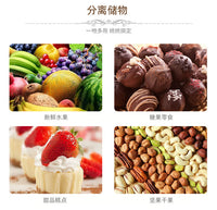 Luxury Boat-Shaped Glass Fruit Basket with Dividers