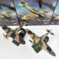 1/72 WWII British Spitfire Military Alloy Simulation Fighter Aircraft Finished Model Ornament Toy