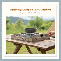 Windproof gas burner guard, portable camping screen.