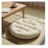Tatami Cushion Japanese Design Square Chair Cushion Solid Color for Dining Room