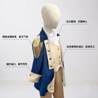 Independence Day President Costume Cosplay Medieval Role-Play Kids Performance Halloween Party Outfit