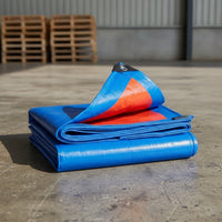 Tarpaulin with Grommets Tear-Resistant Heavy Duty Tarp Versatile Tarp with Grommets for Construction Site