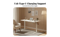 Electric Standing Desk Height Adjustable Desk Computer Table Motorized Workstation with Memory Presets and Steel Frame Suitable for Home Office Study Workspace