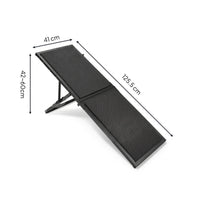 Adjustable Dog Ramp 5-Height Foldable Pet Ramp Black
